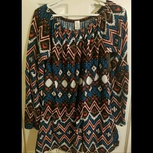 Win win bell sleeve tunic